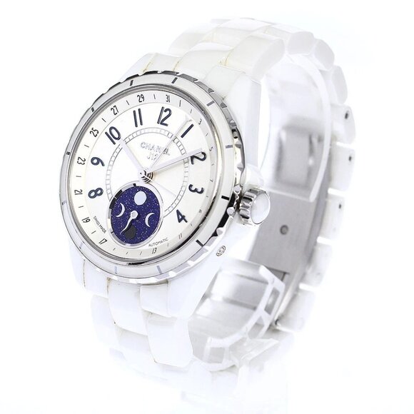 CHANEL J12 Fars de Lune H3404 Moon phase Silver Dial Automatic Men's_802115 - Picture 1 of 6